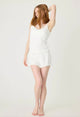 Pointelle Essentials Solid Cami in Ivory - Romantiques