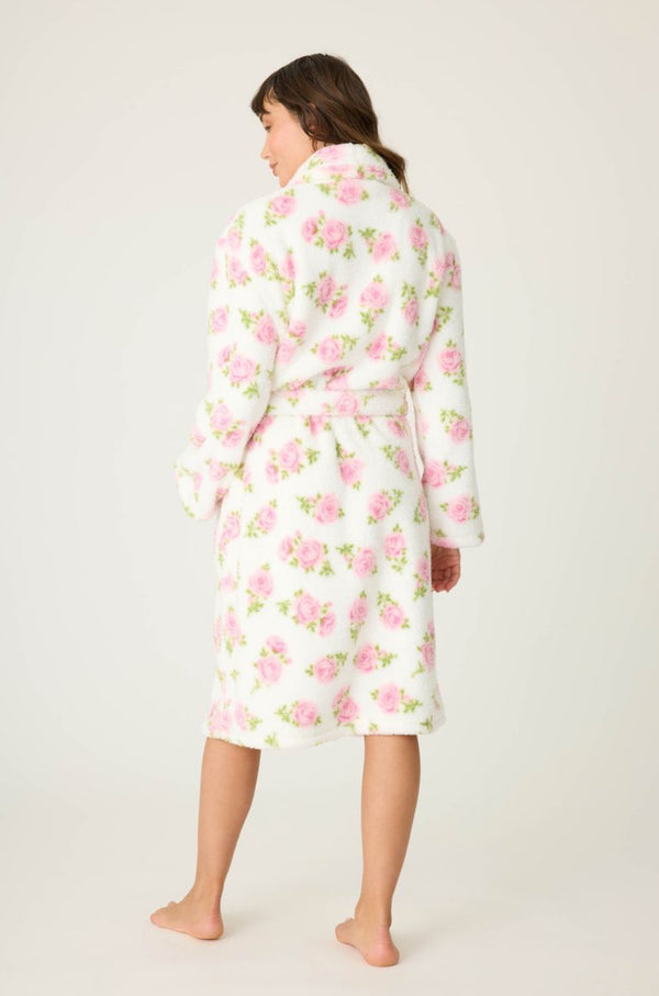 Let’s get Cozy Floral Print Robe - Romantiques