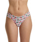 Hanky Panky Printed Low Rise Lace Thong in Holiday Candy Canes - Romantiques
