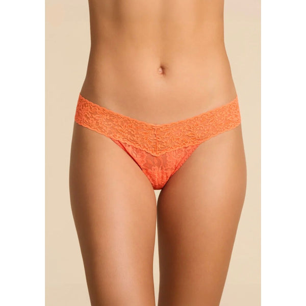 Hanky Panky Signature Low Rise Thong in Orange Sparkle - Romantiques