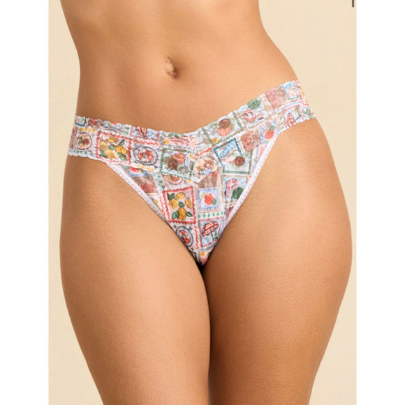 Hanky Panky Signature Lace Original Rise Thong in Snail Mail - Romantiques