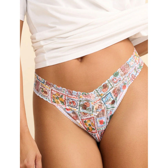 Hanky Panky Signature Lace Original Rise Thong in Snail Mail - Romantiques