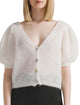 Harper Mohair Cardigan in Soft White - Romantiques
