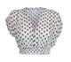 Vacay Cotton Gauze Top In Blue Polka Dot - Romantiques