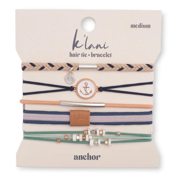 K’lani Anchor Hair Tie/Bracelet - Romantiques