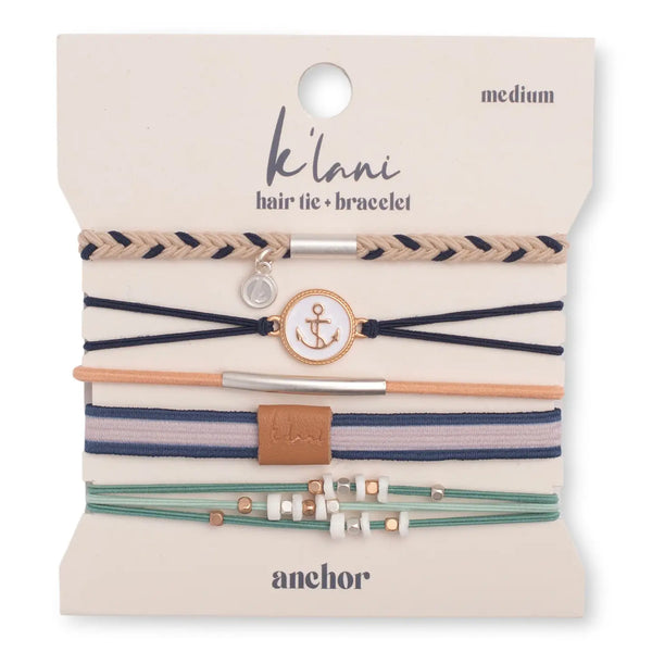 K’lani Anchor Hair Tie/Bracelet - Romantiques