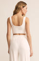 Zoe Rib Tank Bra in Vanilla Ice - Romantiques