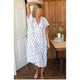 Francina Caftan Dress in  Marguerite Ivory - Romantiques