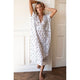 Francina Caftan Dress in  Marguerite Ivory - Romantiques