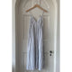 Ladder Dress with Textured Blue Stripes - Romantiques