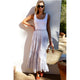 Emerson Fry Shirred Skirt in Solstice  Indigo - Romantiques