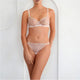 Embroidered Lace Underwire Bra - Blush - Romantiques