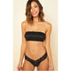 Never Say Never Cutie Low Rise Thong in Black - Romantiques