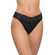 Hanky Panky Original Rise Thong in Black - Romantiques