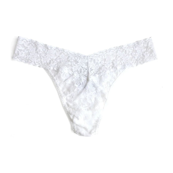 Hanky Panky Signature lace Original Rise thong in white - Romantiques
