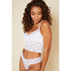 Never Say Never Cropped Camisole in White - Romantiques