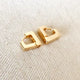 18k Gold Filled Diamond Shaped Clicker Earrings