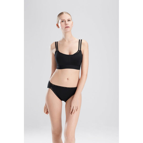 Natori Bliss French Cut Panty in Black - Romantiques