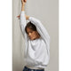 Ziggy Inside Out Fleece Long Sleeve Shrunken Crewneck in White