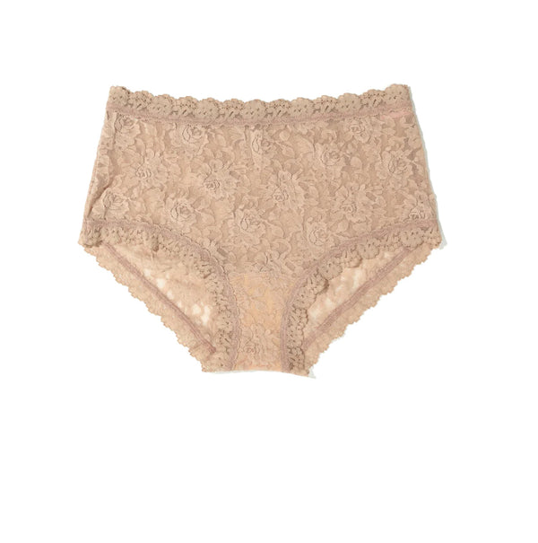 Signature Lace High Rise Boyshort in Nude - Romantiques