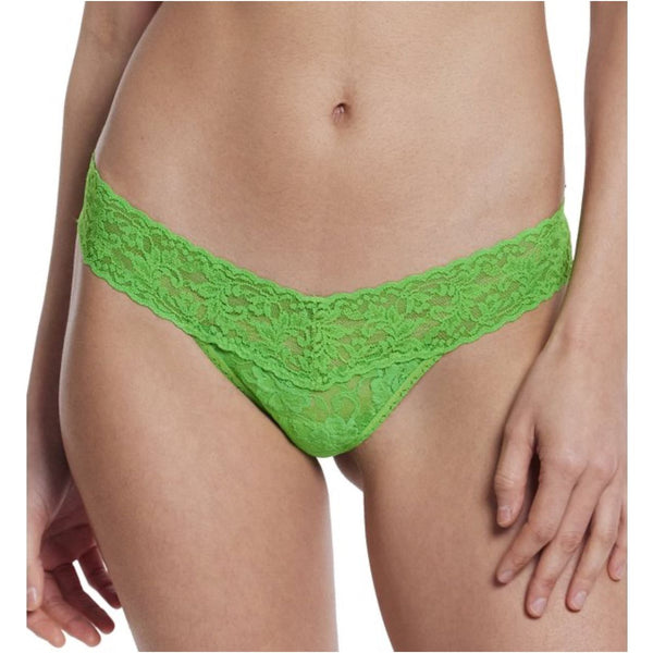Hanky Panky Low Rise Thong In Four Leaf Clover Green