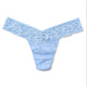 Hanky Panky Signature Lace Low Rise Thong in Clarity Blue - Romantiques