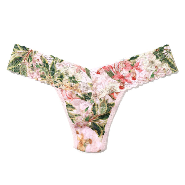 Hanky Panky Printed Signature Lace Low Rise Thong in French Garden - Romantiques