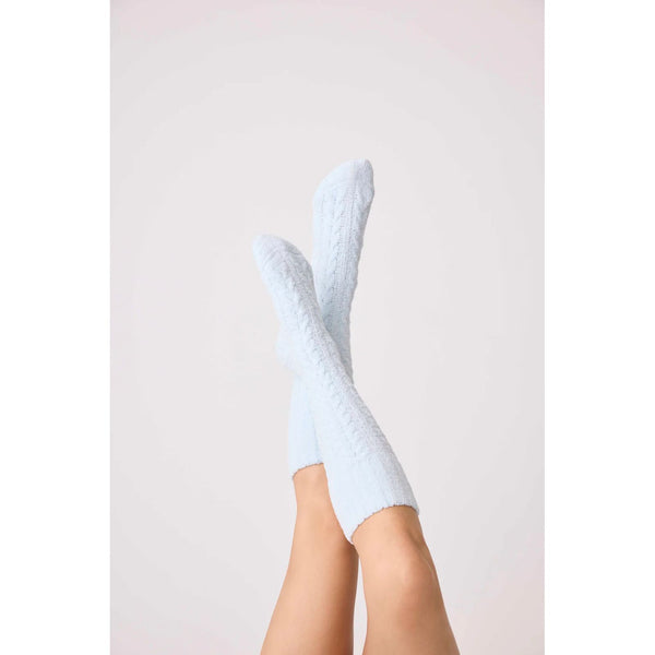 PJ Salvage Cable Crew Socks - Romantiques