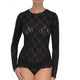 Signature Lace Long Sleeve Top in Black - Romantiques