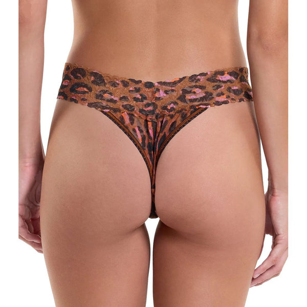 Hanky Panky Lace Original Rise Thong in Throwback Brown - Romantiques