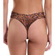 Hanky Panky Lace Original Rise Thong in Throwback Brown - Romantiques