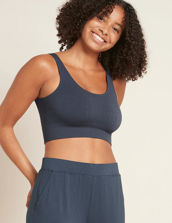 Boody Ribbed Seamless Bra in Storm - Romantiques