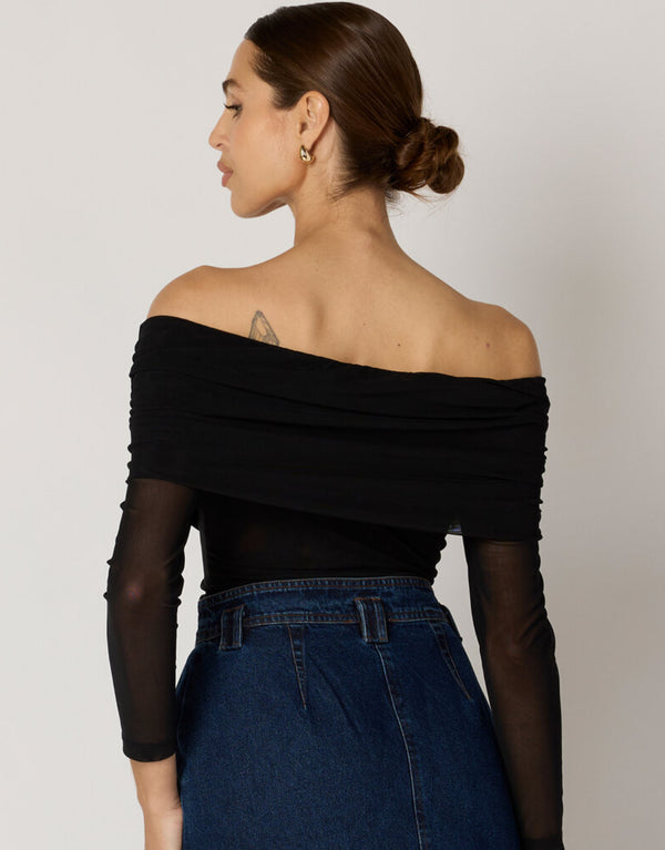 Cleobella Penelope Top In Black - Romantiques
