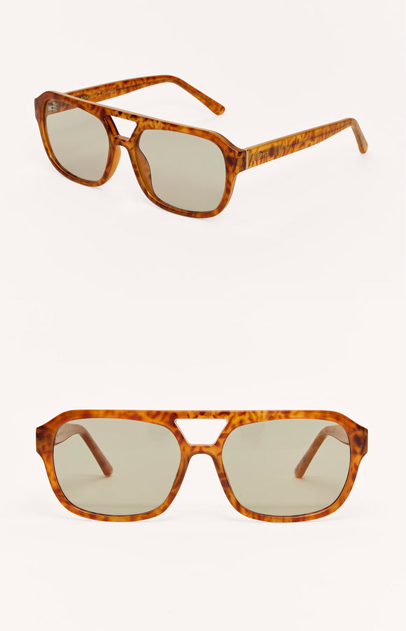 After Hour Light Grey Polarized Sunglasses In Tortoise - Romantiques