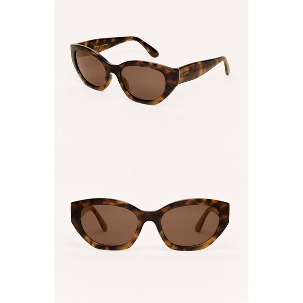 Mirage Polarized Sunglasses in Brown-Tortoise - Romantiques