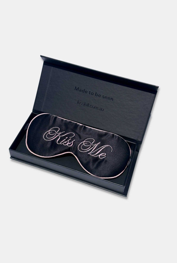 Kiss Me Silk Eye Mask - Romantiques