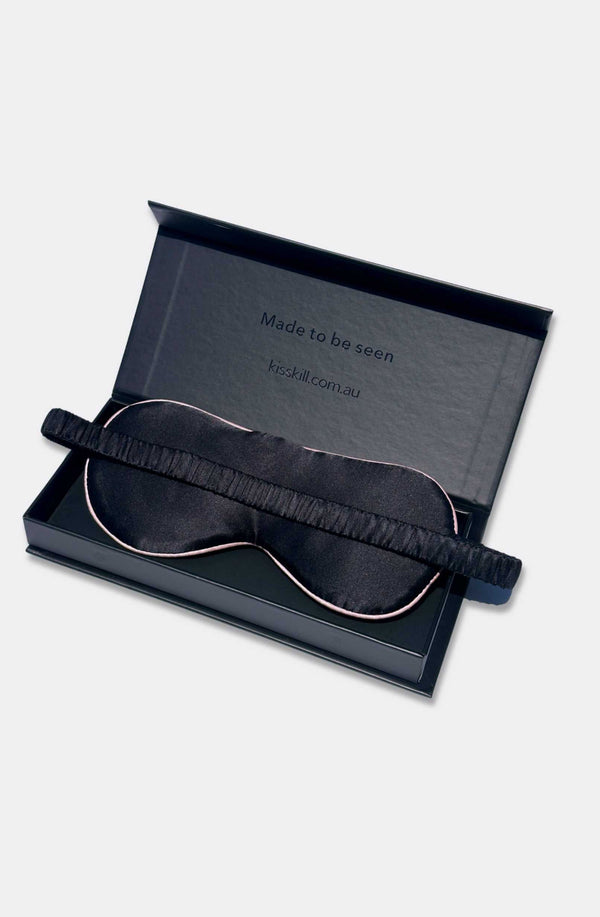 Kiss Me Silk Eye Mask - Romantiques