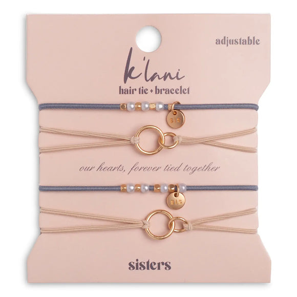 K’lani Sisters Hair Tie/Bracelet - Romantiques
