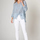 Dahlia Cargo Pocket Top in Powder Blue - Romantiques
