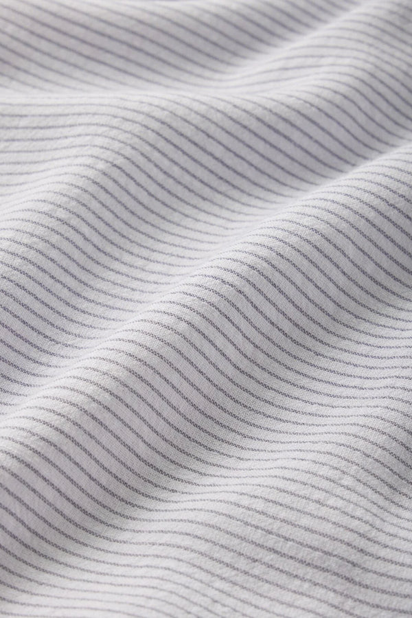 Nautico Relaxed Short Sleeve Pajama Set in Peppercorn Stripe - Romantiques