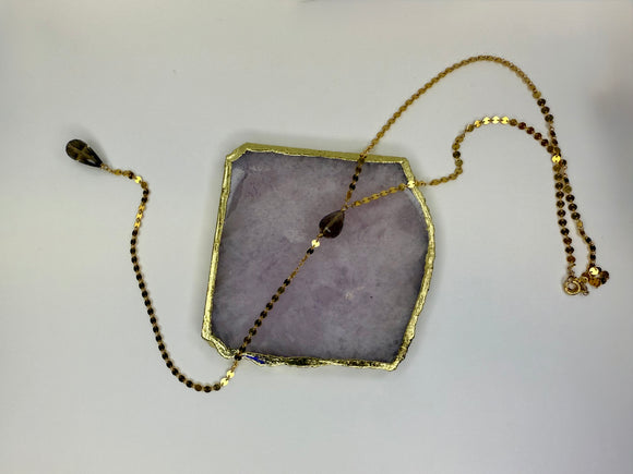 April Martin Salma Swarovski Necklace in 14k Gold - Romantiques