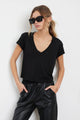 Suri deep vneck tee