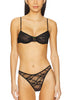 Lucia Lace Vintage Thong in Black - Romantiques