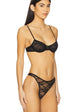 Lucia Lace Vintage Thong in Black - Romantiques