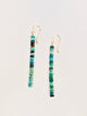 April Martin Beaded Turquoise Earrings - Romantiques
