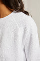 Sami Boucle Raglan Crew Neck in White - Romantiques