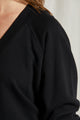 Sinead French Terry V-Neck Sweatshirt - Romantiques