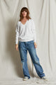Sinead French Terry V-Neck Sweatshirt - Romantiques