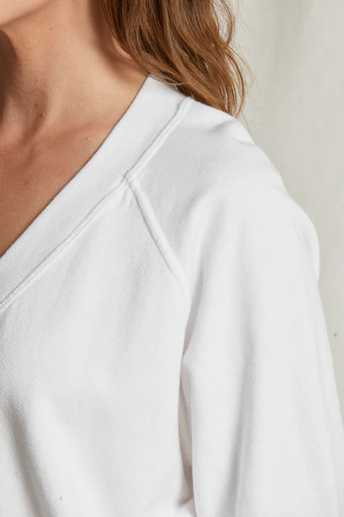 Sinead French Terry V-Neck Sweatshirt - Romantiques