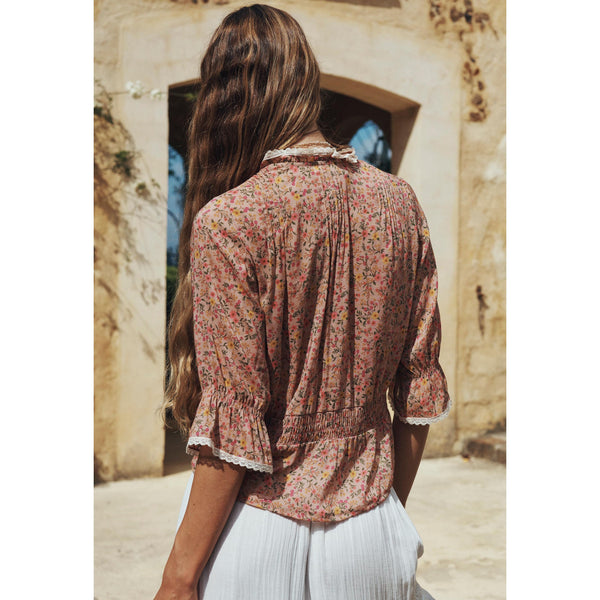 Spell Mimi Rose Blouse in Pink Posey - Romantiques